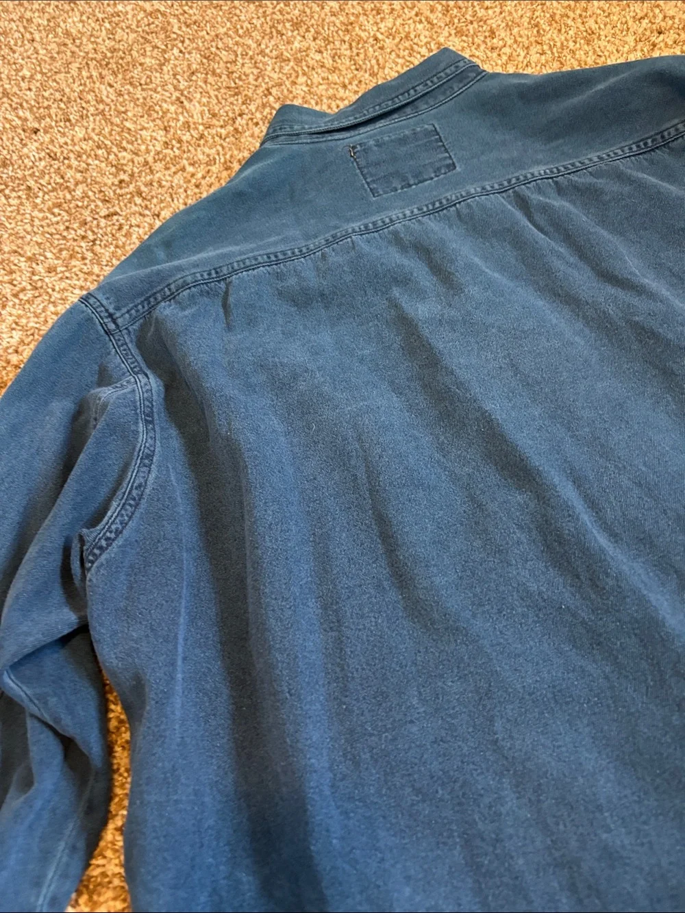 Levi's || Vintage Indigo Blue Denim Button Down Shirt Size L